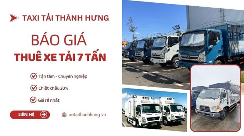 Lợi ích thuê xe tải 7 tấn tại Thành Hưng