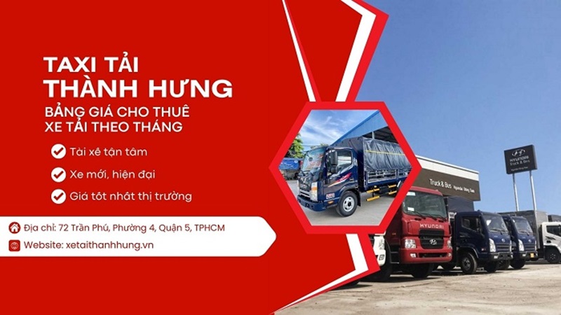 Dịch vụ thuê xe tải theo tháng tại Thành Hưng