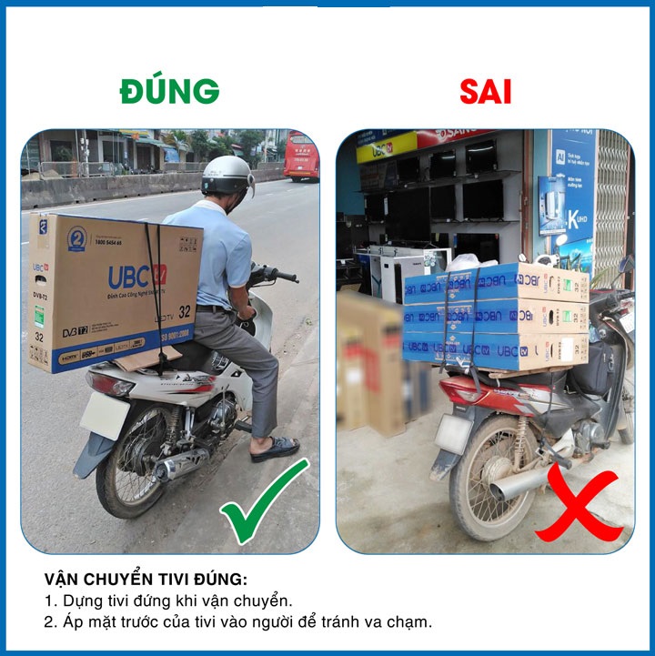 Hướng dẫn chi tiết cách vận chuyển tivi bằng xe máy an toàn và hiệu quả