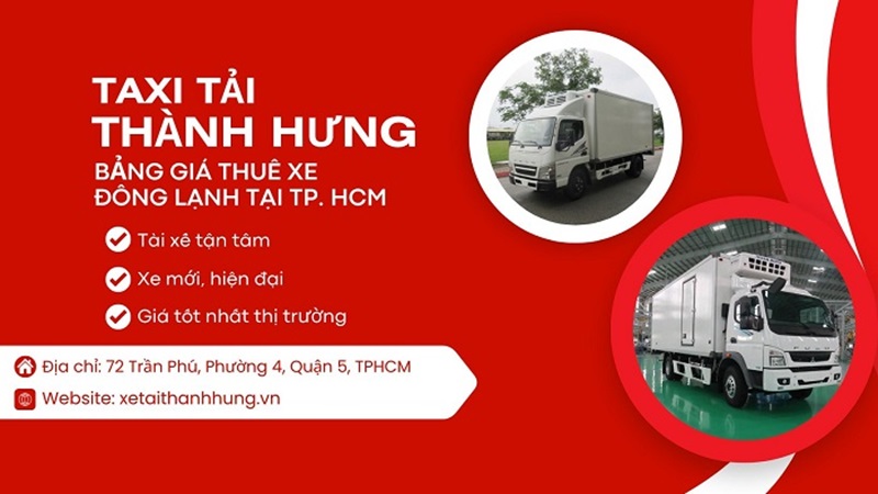 Bảng giá thuê xe đông lạnh giá trẻ tại TP. Hồ Chí Minh [09/2024]