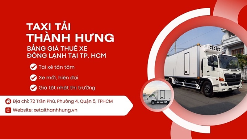 Dịch vụ thuê xe tải động lạnh tại Thành Hưng