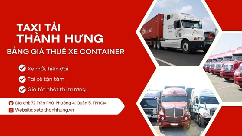 Ưu điểm thuê xe container tại Thành Hưng