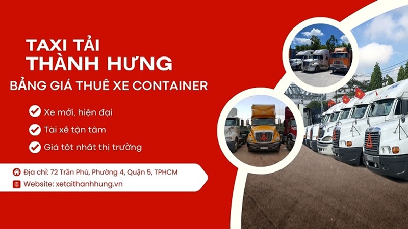 Quy trình thuê xe container tại Thành Hưng