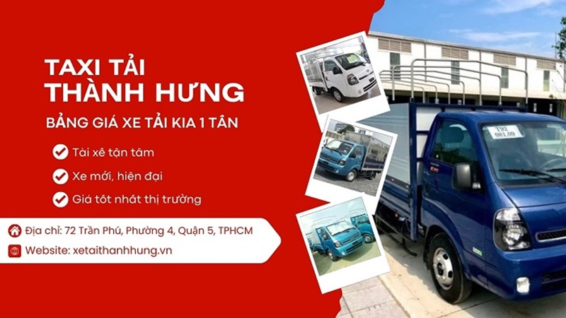 Bảng giá thuê xe tải KIA tại Thành Hưng