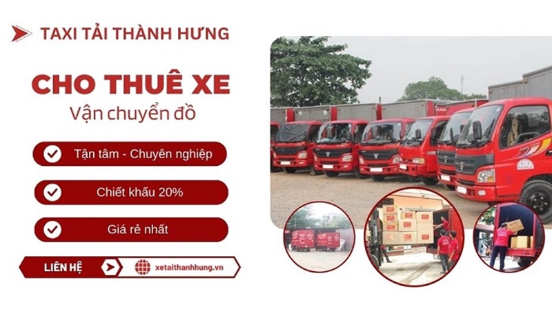 Dịch vụ cho thuê xe vận chuyển đồ tại Thành Hưng