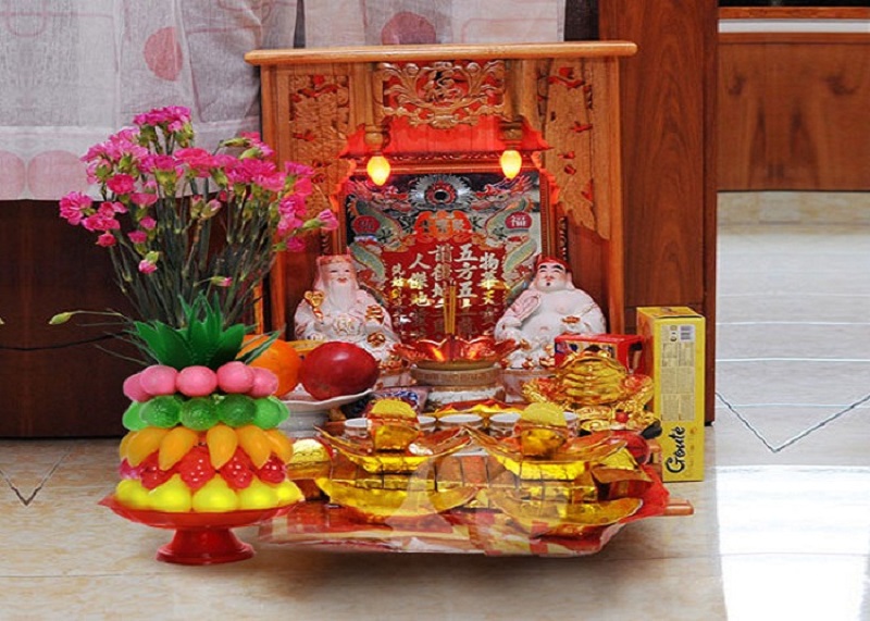 Chuyển bàn thờ thần tài về nhà mới