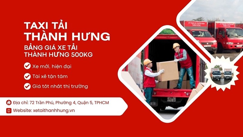 Ưu điểm dịch vụ thuê xe tải 500kg tại Thành Hưng
