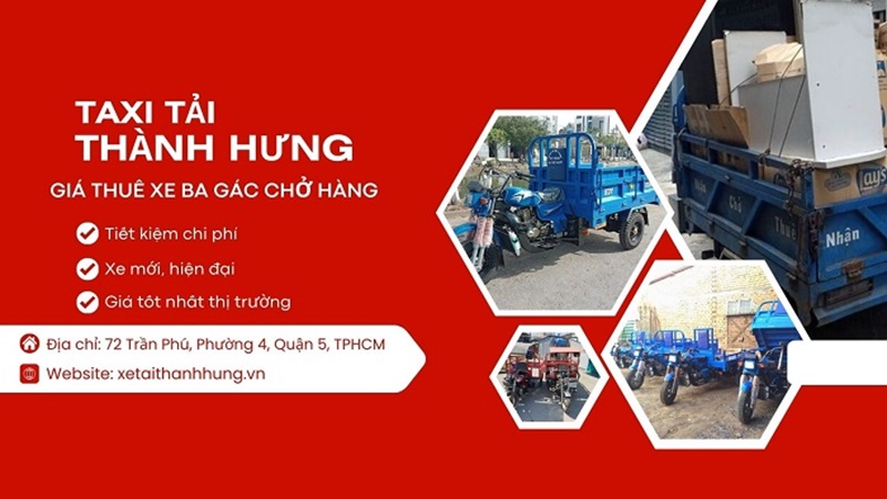 Ưu điểm dịch vụ xe ba gác chở hàng tại Thành Hưng