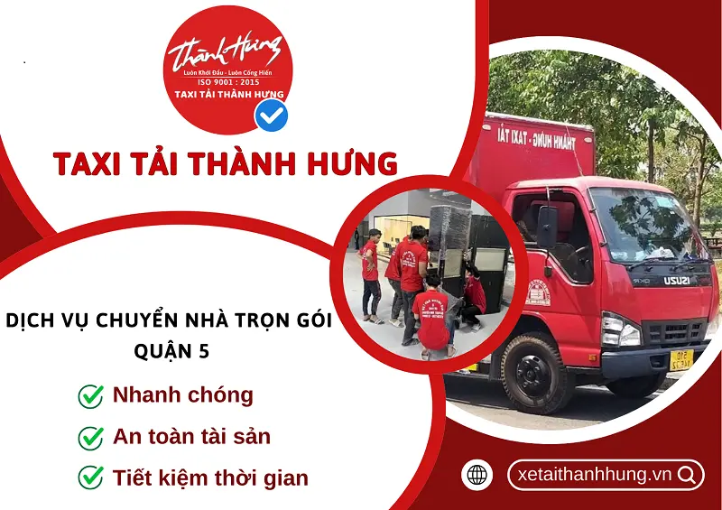 Xe Tải Thanh Hưng dịch vụ chuyển nhà trọn gói quận 5