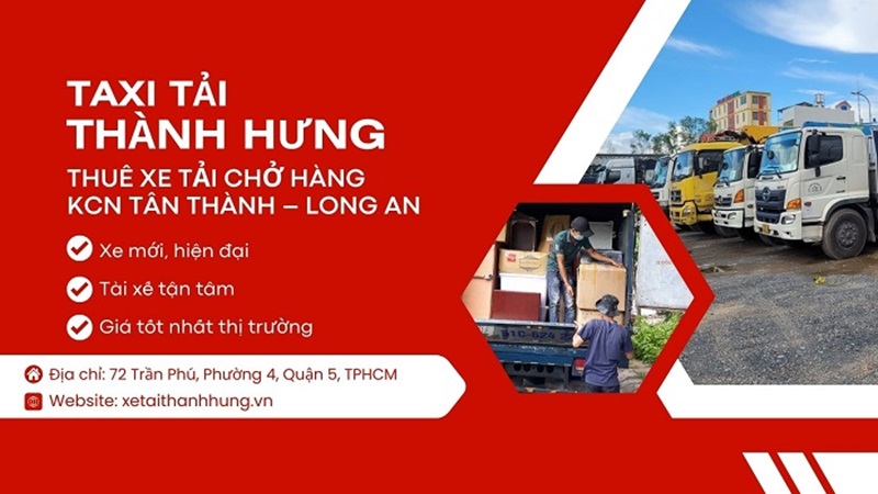 Dịch vụ thuê xe tải KCN Tân Thành - Long An