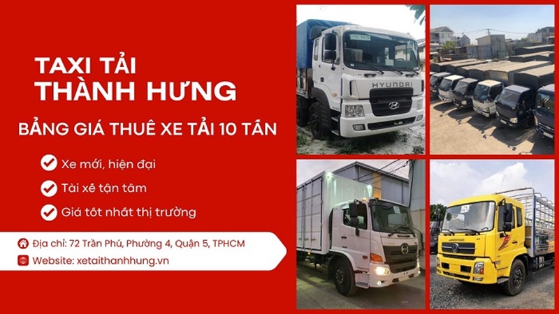Ưu điểm khi thuê xe tải 10 tấn tại Thành Hưng