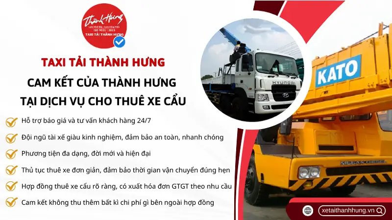 Cam kết chất lượng dịch vụ tại Thành Hưng dành cho quý khách hàng