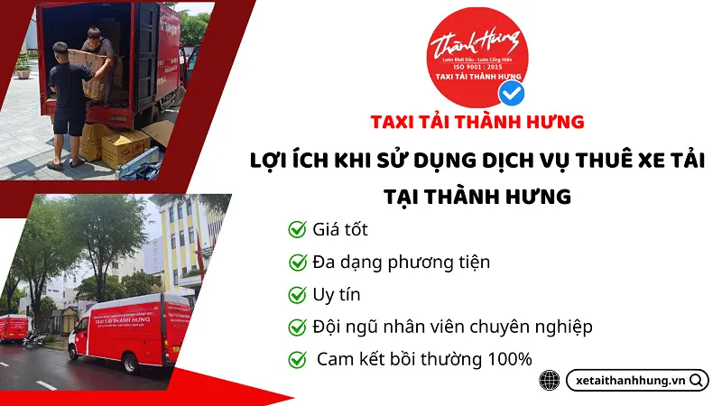 Lợi ích khi sử dụng dịch vụ cho thuê xe tải Quận Gò Vấp tại Thành Hưng