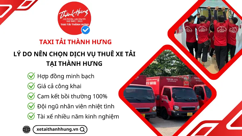 Những lý do bạn nên chọn dịch vụ cho thuê xe tải Tân Bình tại Thành Hưng