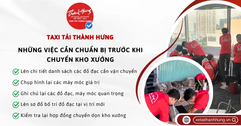 Những việc cần làm trước khi chuyển kho xưởng mà bạn nên quan tâm